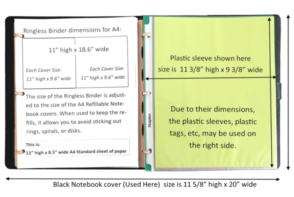 Ringless Binder A4 dimensions